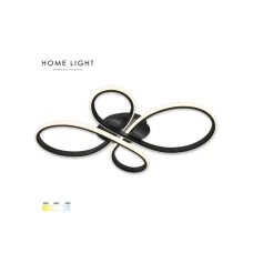 HOME LIGHT Solea 163 CCT LED plafonjera crna