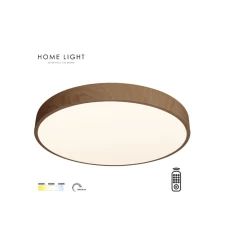 HOME LIGHT Solea 87 CCT LED plafonjera drvo