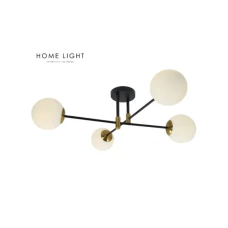 HOME LIGHT TALIA 74 LUSTER 4xE27 CRNA/ZLATO