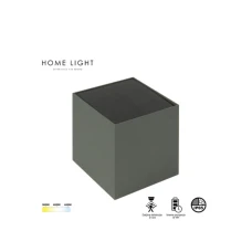 HOME LIGHT Tayo 3W 3CCT Solarna svetiljka siva