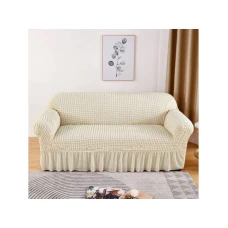 HOMEMATES Retro Pokrivač za dvosede i kauče od 145cm do 185cm - Bela