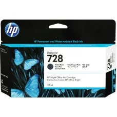 HP 728 300ml Matte Black DesignJet Ink Cartridge, F9J68A