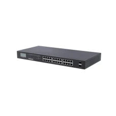 INTELLINET 561242 Network PoE Switch, 24-Port, 370W PoE Budget, 2 SFP Ports, Gigabit INTELLINET 561242 Network PoE Switch, 24-Port, 370W PoE Budget, 2 SFP Ports, Gigabit