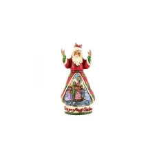 JIM SHORE Wish You Merry Xmas Santa Hanging Ornament Figure JIM SHORE Wish You Merry Xmas Santa Hanging Ornament Figure