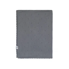 JOLLEIN Pointelle Storm Grey 75 x 100 cm Ćebe za krevetac (51067052)