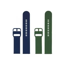 JUST IN CASE Zamenske narukvice 2u1 za pametne satove 22mm Blue-Green