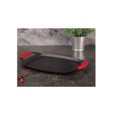 KAUFMAX GRILL PLOČA 47CM KAUFMAX BLACK&BURGUNDY KAUFMAX GRILL PLOČA 47CM KAUFMAX BLACK&BURGUNDY