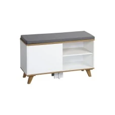 KESPER KSP15942 Cipelarnik sa jastukom za sedenje beli