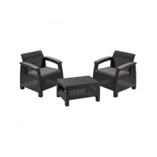 KETER CORFU WEEKEND Baštenski set Pe-ratan, grafit (CU 223250) KETER CORFU WEEKEND Baštenski set Pe-ratan, grafit (CU 223250)