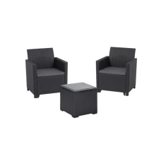 KETER Marie Baštenska garnitura sa box stolom Vigo Grafit