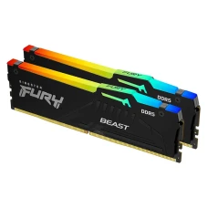 KINGSTON DIMM DDR5 128GB 2x64GB kit 5600MT/s KF556C36BBEAK2-128 FURY Beast Black RGB EXPO