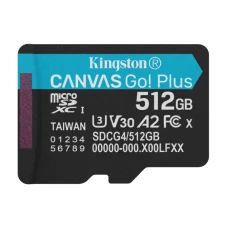 KINGSTON Memorijska kartica U3 V30 microSDXC 512GB Canvas Go Plus 200MB/s A2 SDCG4/512GBSP