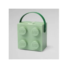 LEGO KUTIJA ZA UŽINU SA RUČKOM: PEŠČANO ZELENA LEGO KUTIJA ZA UŽINU SA RUČKOM: PEŠČANO ZELENA