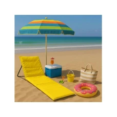 Lemon Planet Ležaljka sklopiva za plažu 150x52cm žuta LP-720000