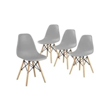 Lemon Planet Set plastičnih trpezarijskih stolica 4 kom Aurora siva Lemon 25-KS007SET Lemon Planet Set plastičnih trpezarijskih stolica 4 kom Aurora siva Lemon 25-KS007SET