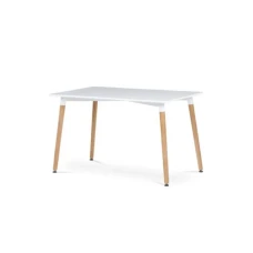 Lemon Planet Trpezarijski pravougaoni sto 120x80 cm sa drvenim nogarima beli Lemon 25-KS003 Lemon Planet Trpezarijski pravougaoni sto 120x80 cm sa drvenim nogarima beli Lemon 25-KS003
