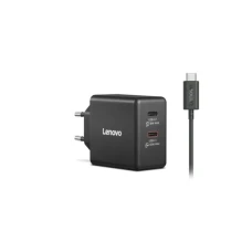 LENOVO Dual USB-C 65W GaN punjač crni