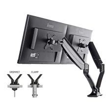 LIYAMA DS3002C-B1 - Mounting kitfor 2 monitors (adjustable arm) black screen size: 10''-27'' desk-mountable LIYAMA DS3002C-B1 - Mounting kitfor 2 monitors (adjustable arm) black screen size: 10''-27'' desk-mountable