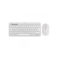 LOGITECH Pebble2 Wireless Combo US tastatura + miš bela