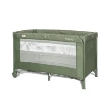 LORELLI BERTONI Carina prenosivi krevetac za bebe 2 nivoa Oil Green Stars