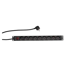 MAXPRO LINE Napojna letva 19 inča, 9 mesta, 16A LAN04089