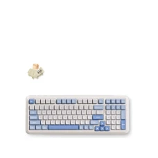 MCHOSE Bežična gaming tastatura K99 V3 Mehanička/Sky Blue/Icy Creamsicle Switch