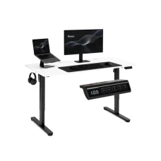 ModernHome Elektricni radni sto 140*60 cm sa podesivom visinom 72-118 cm, bela radna ploca - ModernHome