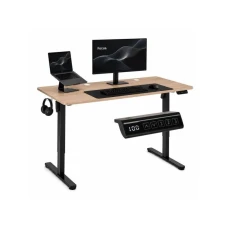 ModernHome Elektricni radni sto 140* 60 cm sa podesivom visinom 72-118 cm, svetli hrast - ModernHome
