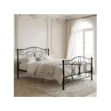 ModernHome Krevet sa metalnim ramom 160x200 cm sa podnicom Black Frame with Crystal (DNYSF333B)