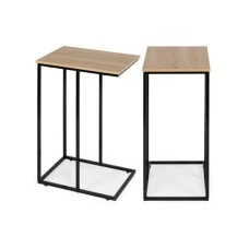 ModernHome Pomoćni bočni stočić za laptop sa metalnim okvirom