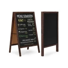 ModernHome Reklamni A-stalak 83×50 cm, dvostrana tabla za pisanje kredom