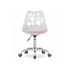 ModernHome Stolica Print White Pink