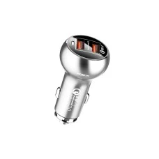 MOXOM KC-13 2xUSB QC3.0 36W Lightning Auto punjač sivi MOXOM KC-13 2xUSB QC3.0 36W Lightning Auto punjač sivi