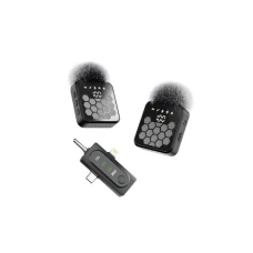 MOXOM Mikrofon bluetooth MX-AX84 Type-C + lightning + 3.5mm jack crni MOXOM Mikrofon bluetooth MX-AX84 Type-C + lightning + 3.5mm jack crni