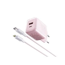 MOXOM MX-HC206 18W Fast PD 20W Type C na lightning punjač pink MOXOM MX-HC206 18W Fast PD 20W Type C na lightning punjač pink