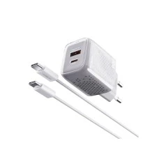 MOXOM MX-HC206 20W Type C na Type C punjač beli MOXOM MX-HC206 20W Type C na Type C punjač beli