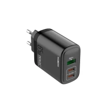 MOXOM MX-HC74 2xUSB-C 65W USB-A 60W 5A kućište punjača crno MOXOM MX-HC74 2xUSB-C 65W USB-A 60W 5A kućište punjača crno