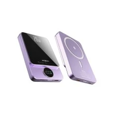 MOXOM MX-PB110 LED PD20W 5000mAh MagSafe Power Bank ljubičasti