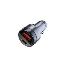 MOXOM MX-VC44 USB-A 18W+Type-C PD30W Auto punjač bez kabla crni MOXOM MX-VC44 USB-A 18W+Type-C PD30W Auto punjač bez kabla crni