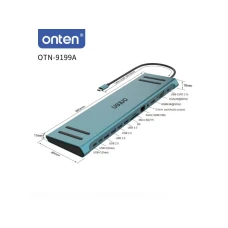 MS MOBILE Dock stanica multifunkcionalna USB Type-C 14u1 (OTN-9199A) Onten