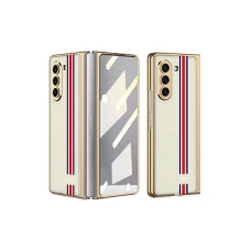 MS MOBILE ELEGANT RED LINE Futrola za Samsung F946B Galaxy Z Fold 5 5G zlatna (GKK case)