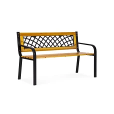 MultiGarden Drvena bastenska klupa sa resetkastim naslonom 11852 cm - MultiGarden