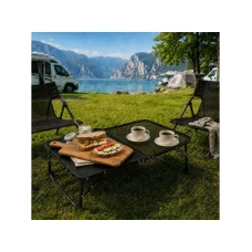 MultiGarden Kamperski sklopivi stočić 60 × 40 cm – Black