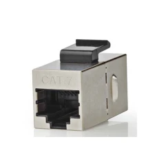 NEDIS CCGB89015ME CAT6a / CAT7, Shielded, RJ45 Female, Straight, Metal 1KOM