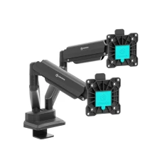 ONKRON Dual Monitor Stand for 13''-32'' Screens up to 8 kg, Black