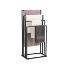 Oskar Držač za peškire sa 4 šipke crni