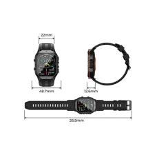 OUKITEL Pametni sat BT20 Sport Rugged Crno-Narandžasti OUKITEL Pametni sat BT20 Sport Rugged Crno-Narandžasti