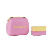POLARBOX Bubblegum Pink - Yellow Ručni frižider 6l sa dve posude za hranu