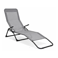PROGARDEN Baštenska ležaljka svetlo siva