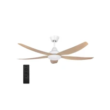 PROSTO Beli plafonski ventilator 142cm, 5 elisa, LED CFB5605L-5/50WH